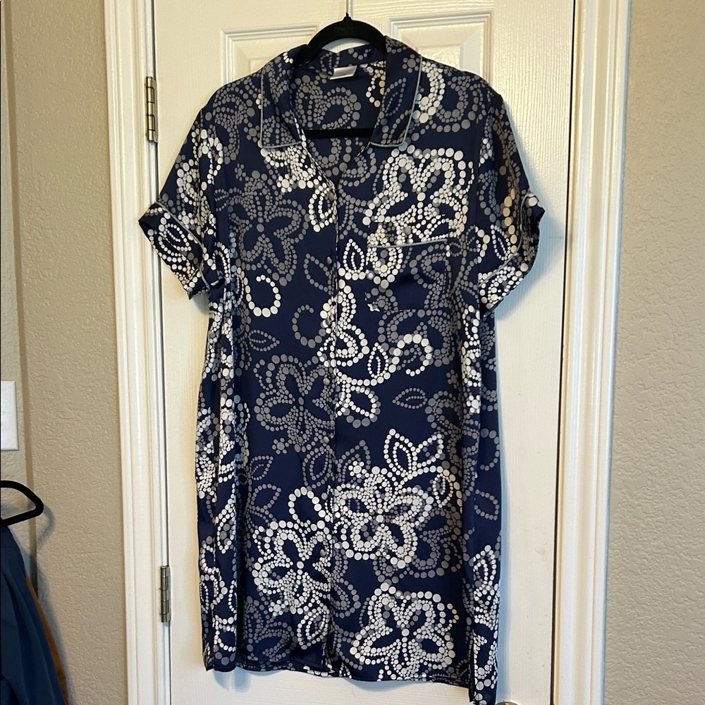 Cabernet Navy Patterned Sleepwear